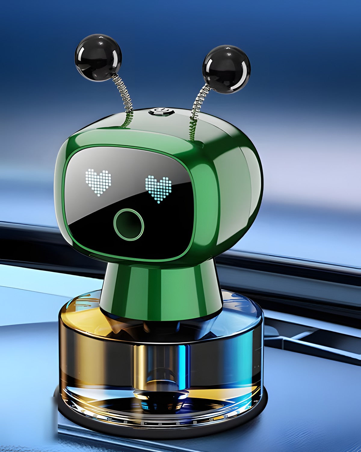 Green Bronvex Classic car robot diffuser with two antennas