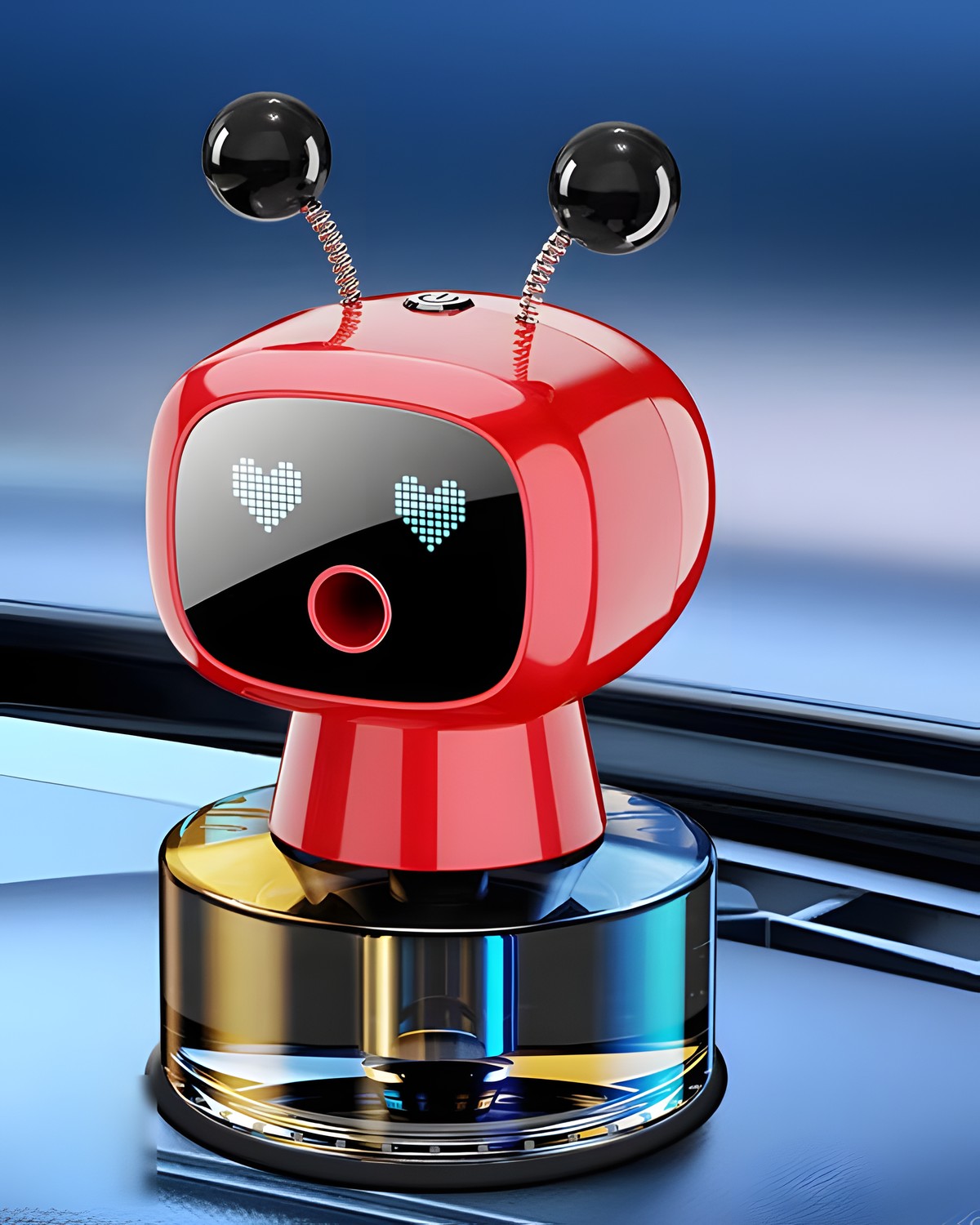 Red Bronvex Classic car robot diffuser with two antennas
